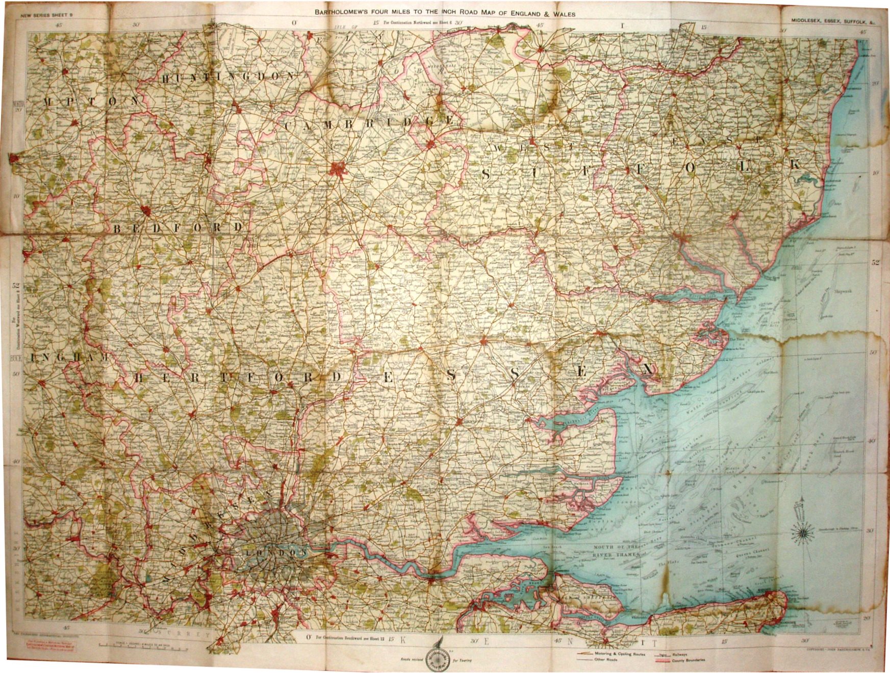 Bartholomew 1913, Quarter Inch Sheet 9
